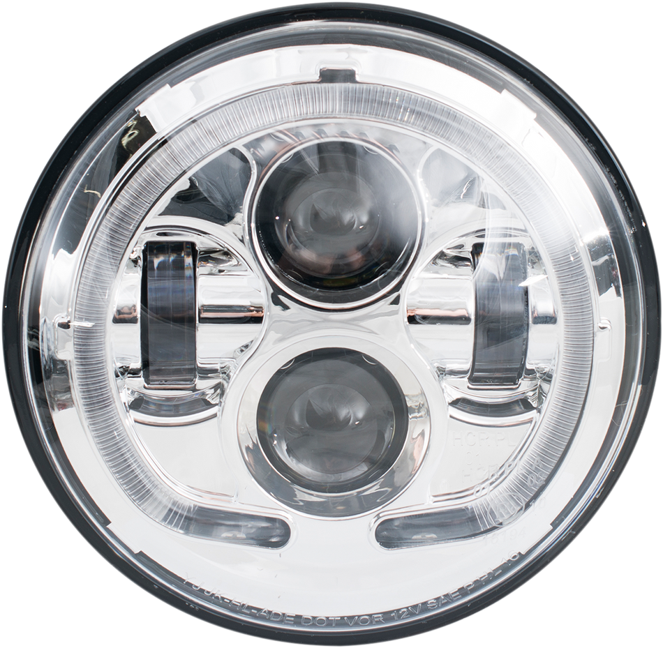 RIVCO PRODUCTS 7" LED Headlight - Chrome LED-130C