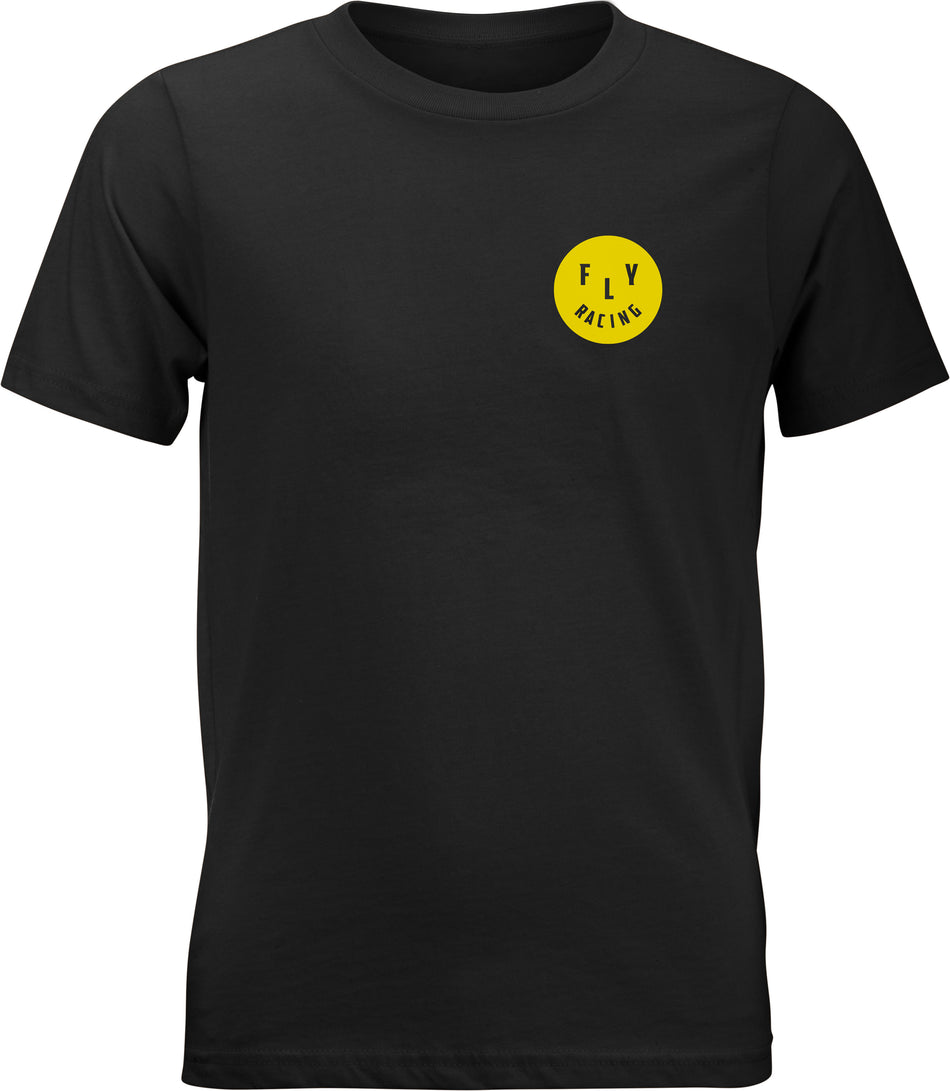 FLY RACING Youth Fly Smile Tee Black Yl 352-0635YL