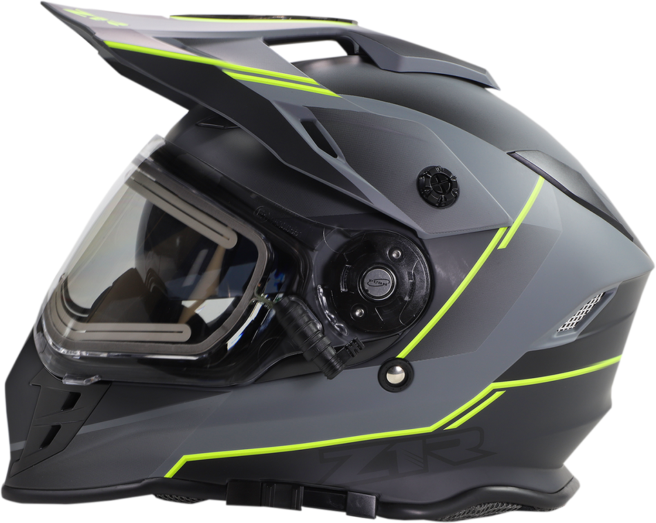 Z1R Range Helmet - Bladestorm - Gray/Black/Hi-Viz Yellow - Large 0101-14068