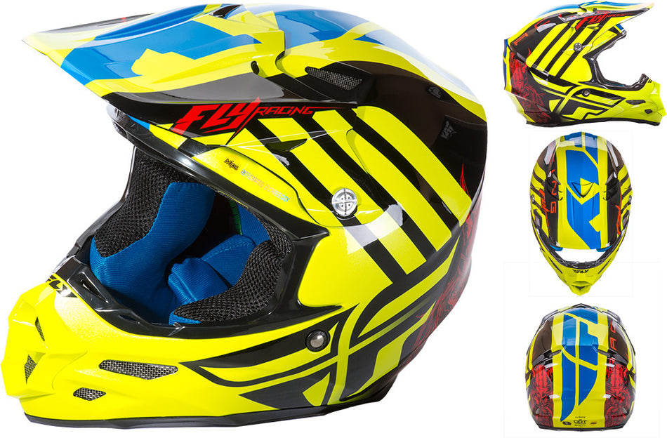 FLY RACING F2 Carbon Helmet Peick Replica Sm 73-4099S