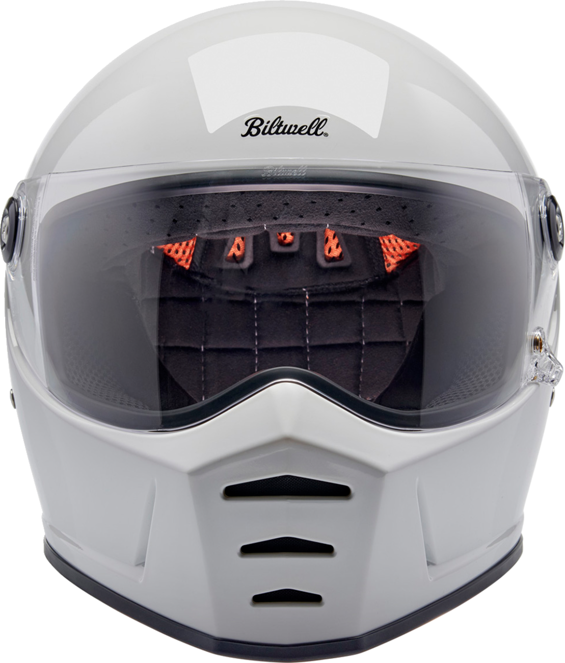 BILTWELL Lane Splitter Helmet - Gloss White - Small 1004-104-502