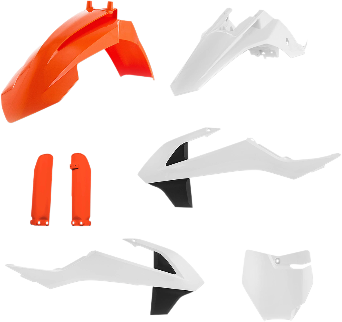 ACERBIS Kompletter Ersatz-Bodykit – OEM '17 Orange/Weiß/Schwarz 2449605569 