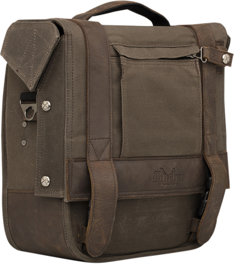 BURLY BRAND Detachable Saddlebag - Dark Oak B15-1000D