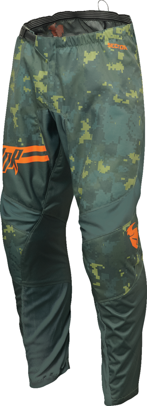 THOR Youth Sector DIGI Pants - Green/Charcoal - 18 2903-2415