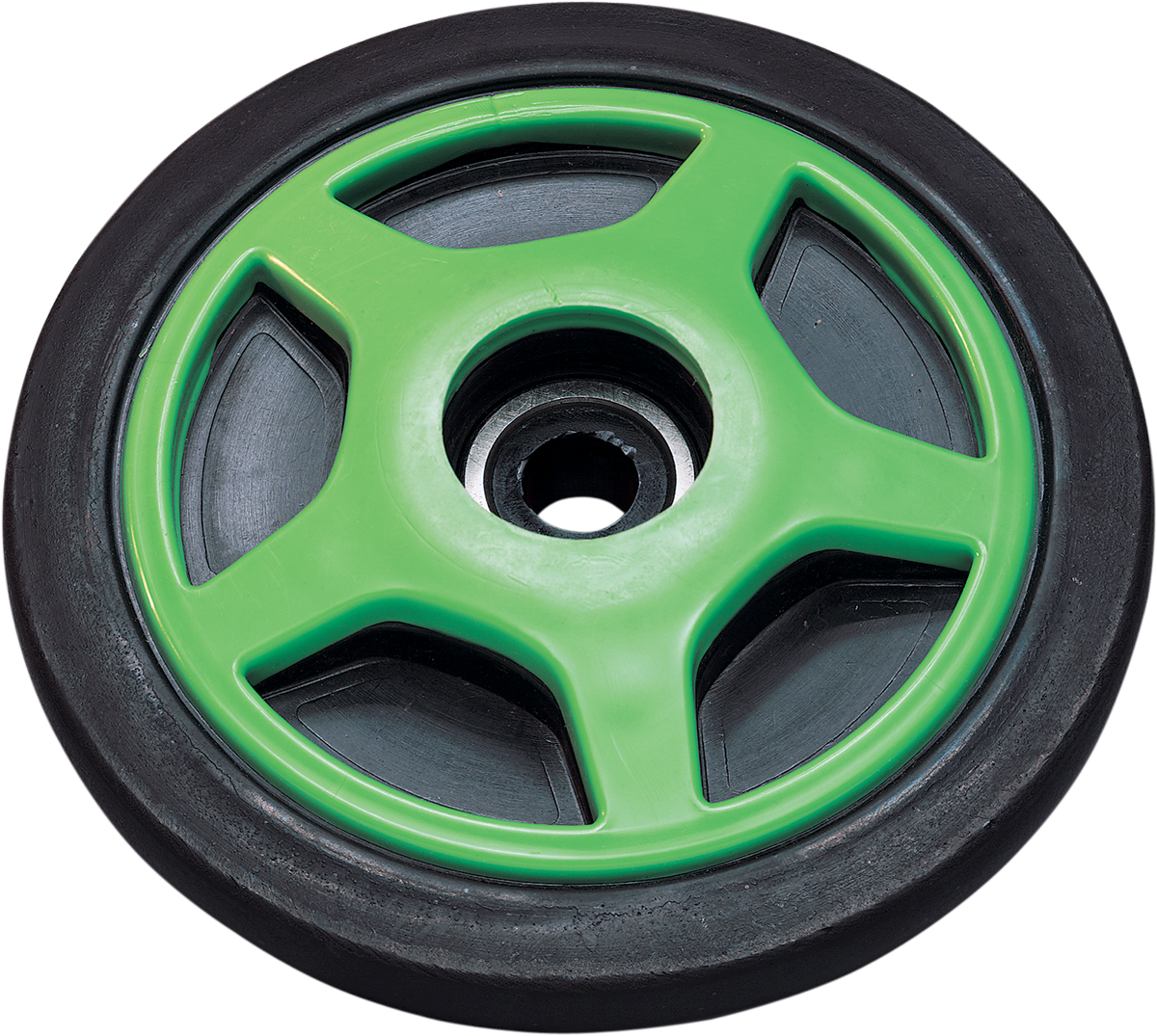 Parts Unlimited Idler Wheel With Insert/Bearing 6205-2rs - Green - Group 6 - 6.38" Od X 0.75" Id R6380c-2 303b