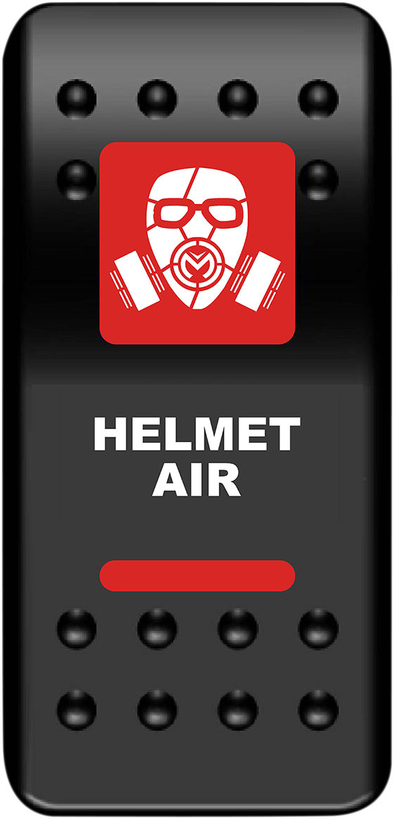 MOOSE UTILITY Rocker Switch - Helmet Air - Red HMT-PWR-R