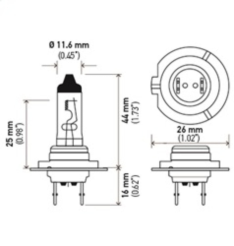 Hella Halogen H7 Bulb LAH7