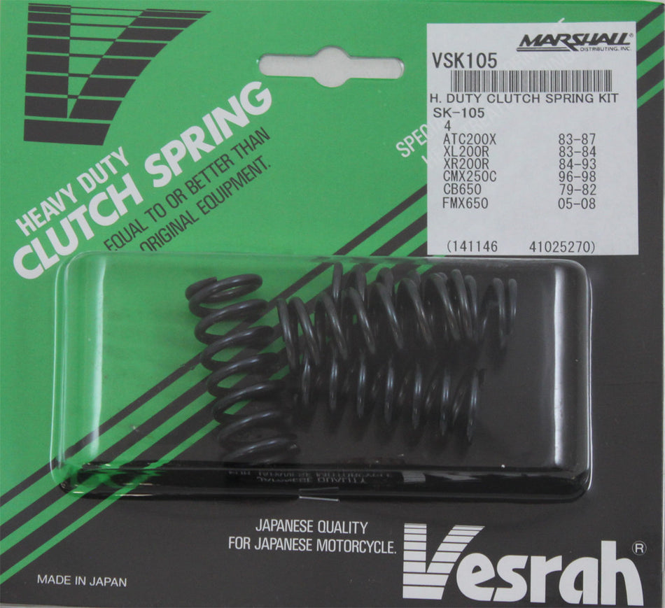 VESRAH Clutch Springs- Cb550/65 0 Xl/Xr185/200 80-84 + SK-105