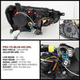 Spyder Mitsubishi Lancer/EVO-10 08-14 Projector Xenon/HID- LED Halo DRL Blk PRO-YD-ML08-HID-DRL-BK 5042231