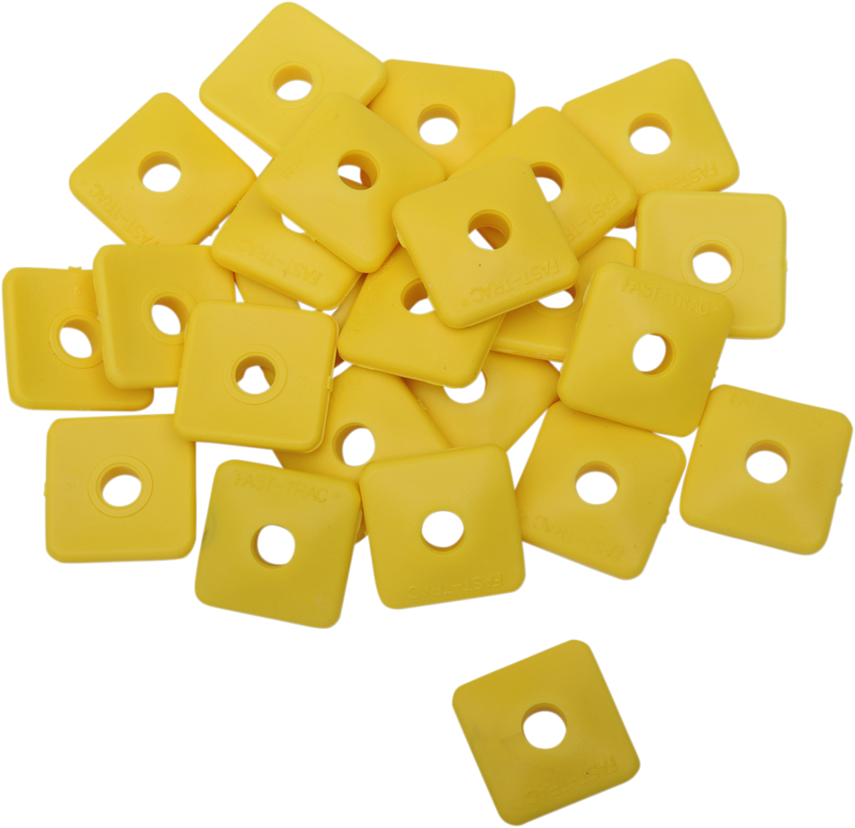 FAST-TRAC Backer Plates - Yellow - Square - 24 Pack 207SY-24