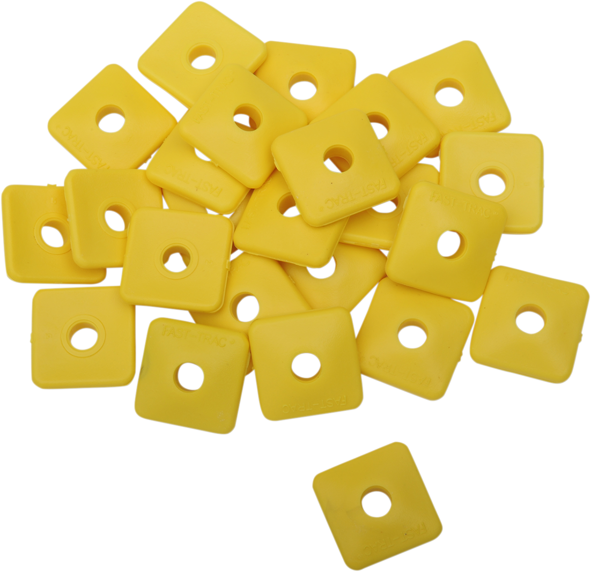 FAST-TRAC Backer Plates - Yellow - Square - 24 Pack 207SY-24