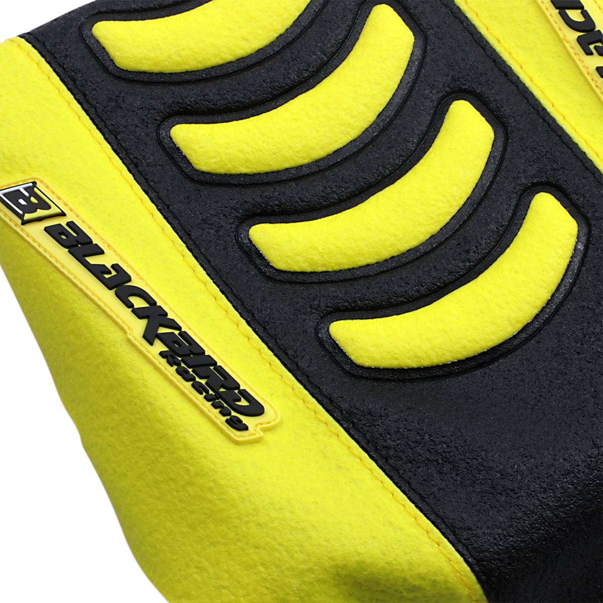 Funda para asiento BLACKBIRD RACING Double Grip 3 - Negro/Amarillo - Suzuki 1330HUS 