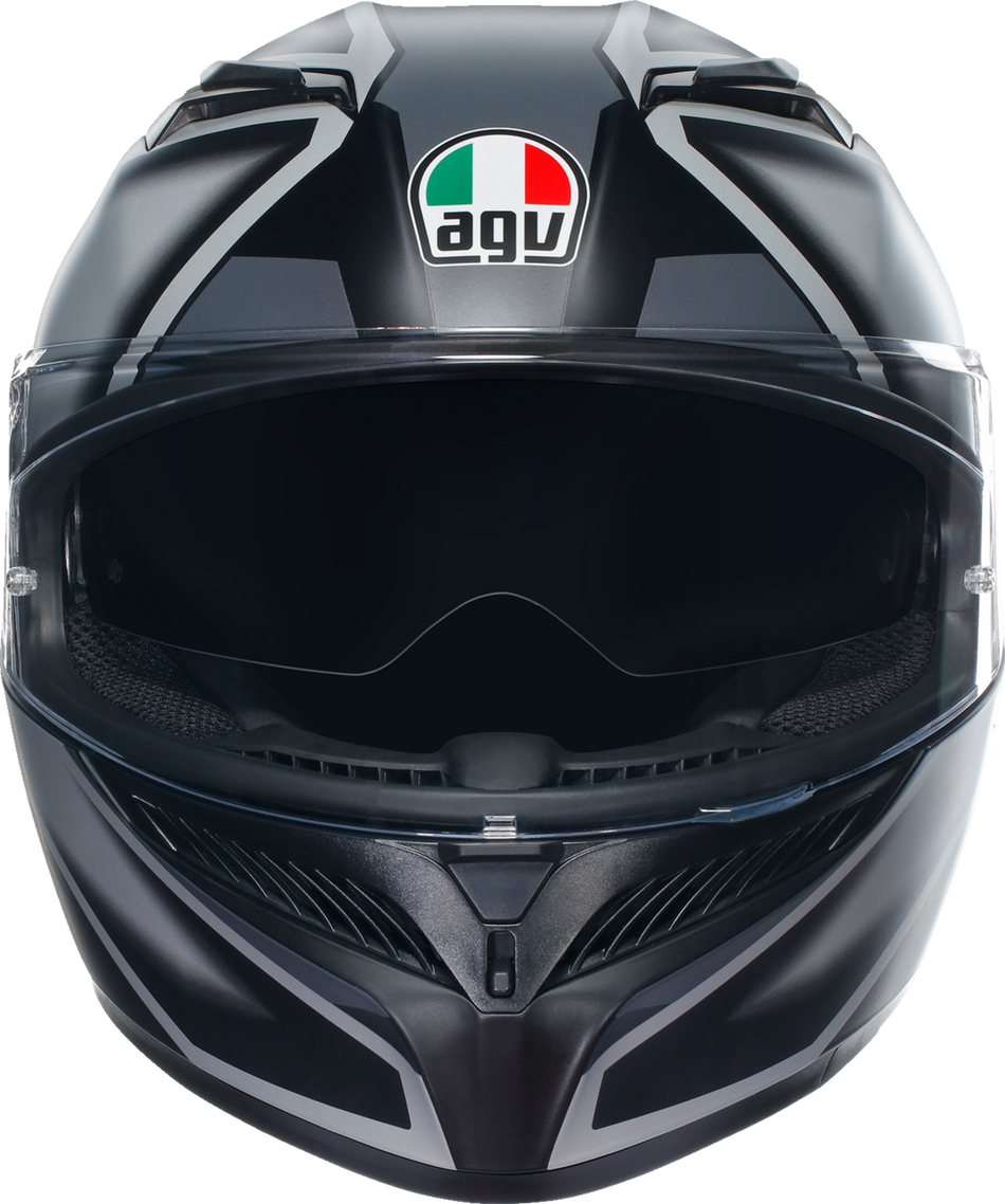 AGV K3 Helmet - Compound - Matte Black/Gray - Large 2118381004008L