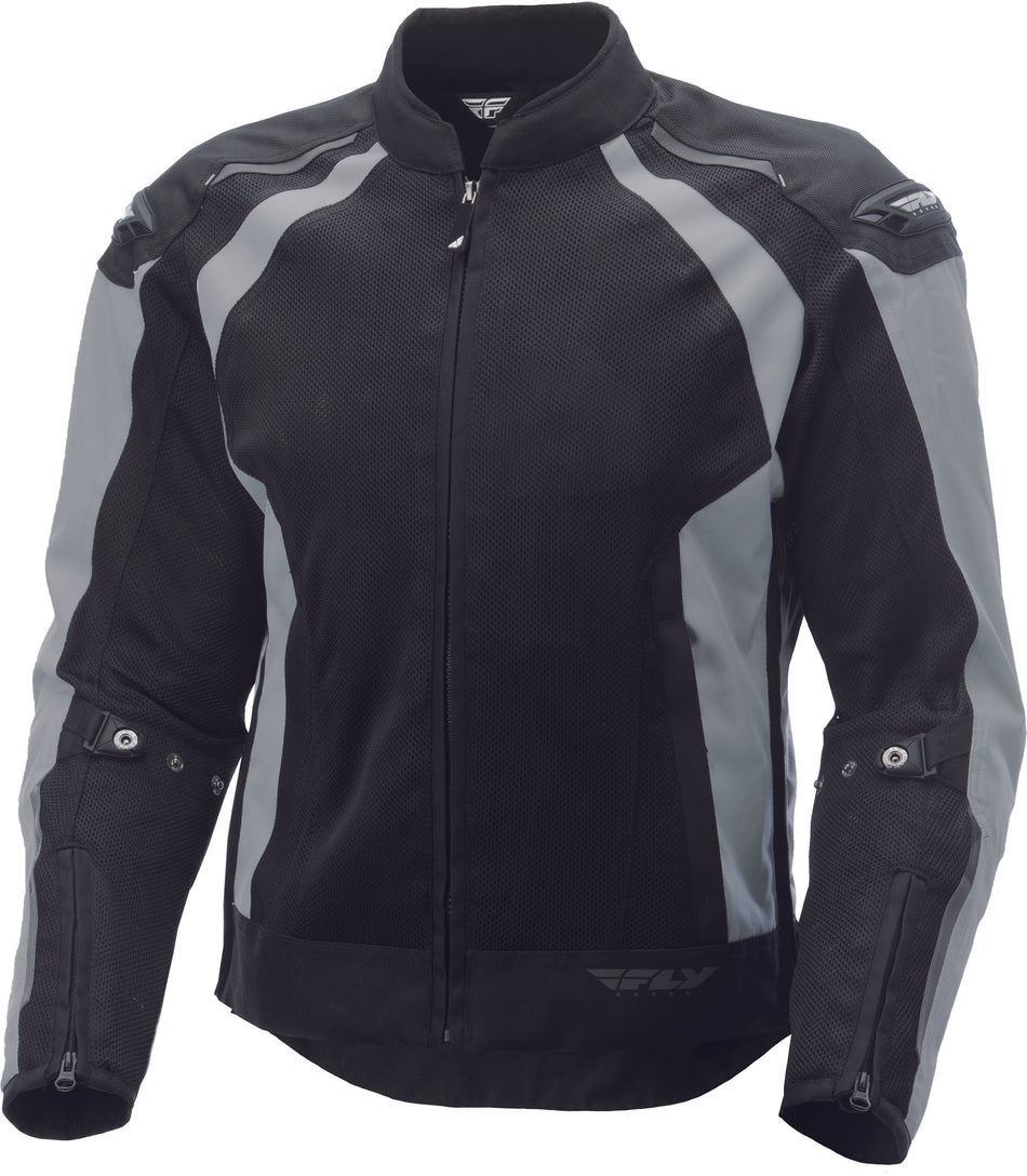 FLY RACING Coolpro Mesh Jacket Silver/Black 2x #6152 477-4054~6