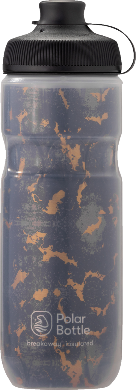 POLAR BOTTLE Breakaway Muck Insulated Bottle- Shatter - Charcoal/Copper - 20 oz. INB200Z09MG