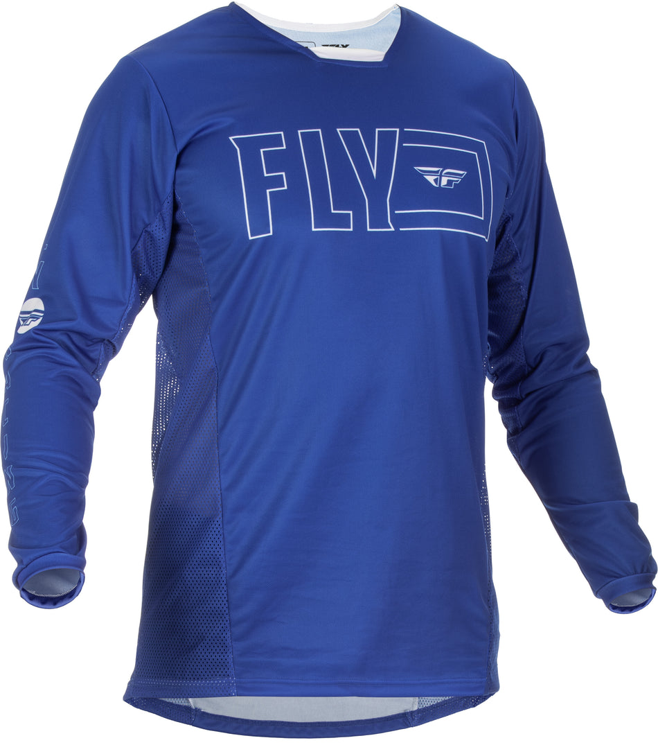 FLY RACING Kinetic Fuel Jersey Blue/White Lg 375-421L