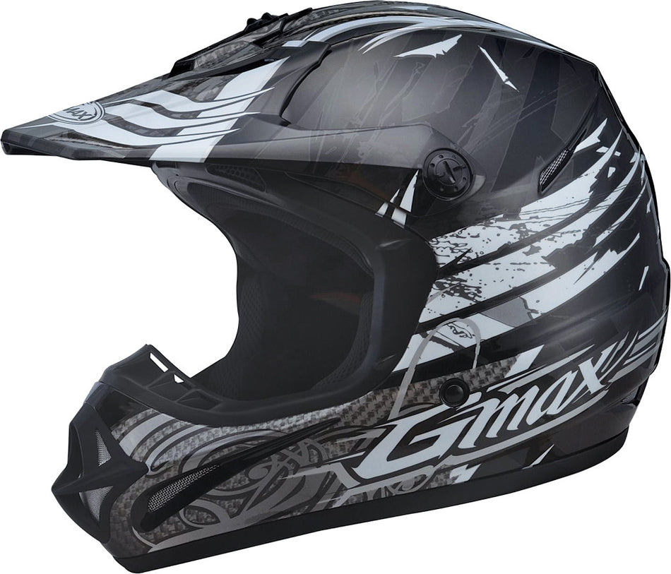 GMAX Gm-46x-1 Shredder Helmet Black/White M G3461245 TC-5