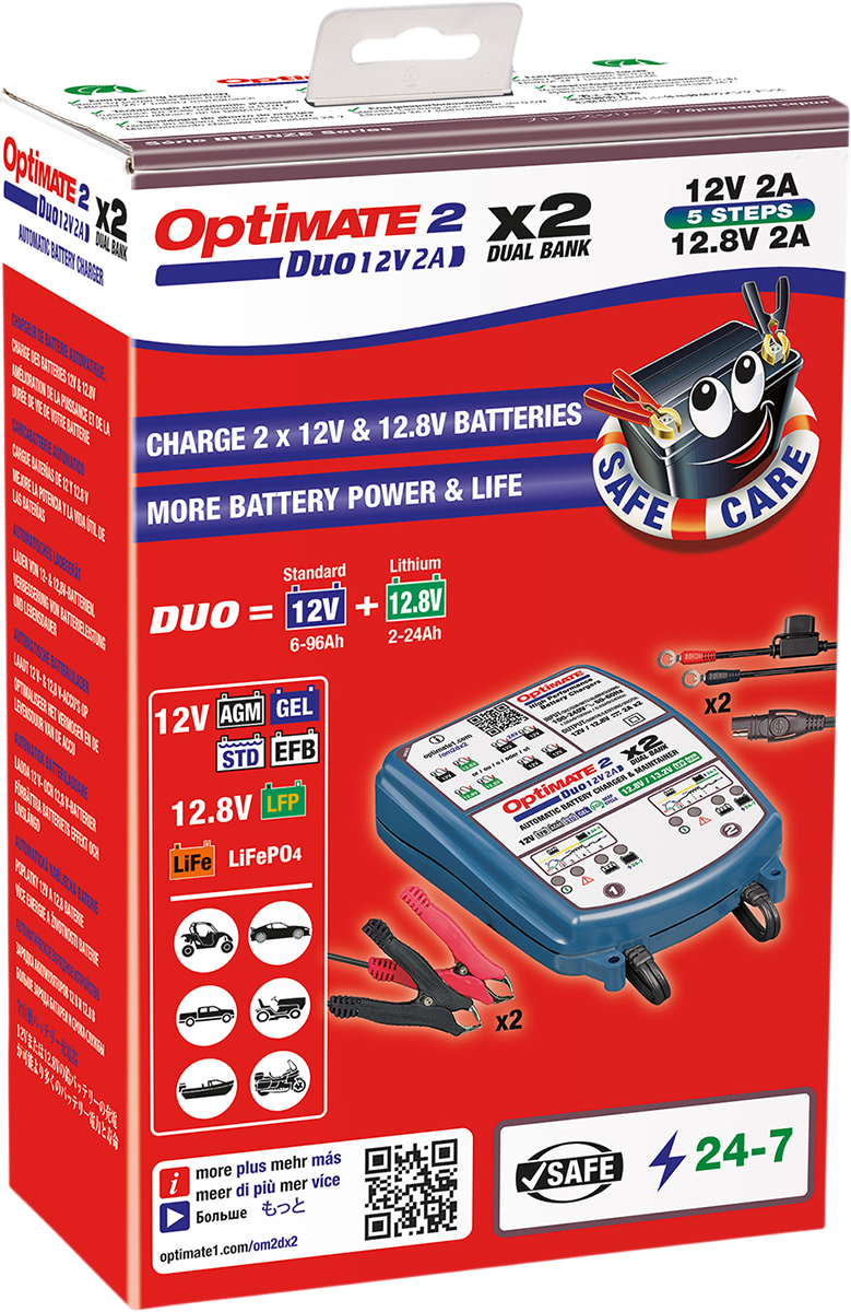 TECMATE Battery Charger/Maintainer - 2-Bank TM-571