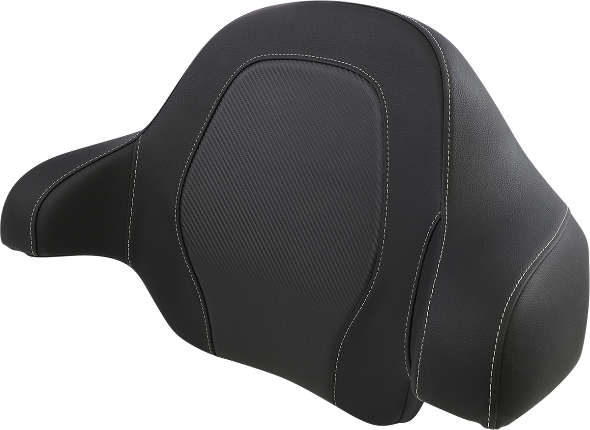 SADDLEMEN Tour-Pak Backrest Pad - RoadSofa - Black - Carbon Fiber - FL '14-'23 814-07-TPACK-CF