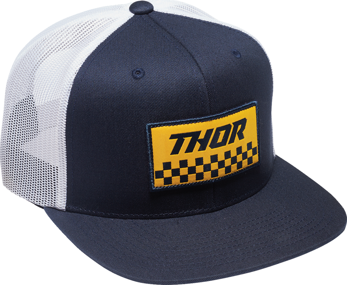 THOR Checker Hat - Navy/White 2501-3995