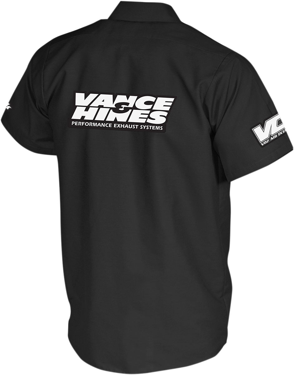 THROTTLE THREADS Vance & Hines Shop Shirt - Black - 3XL VNH18S24BK3R