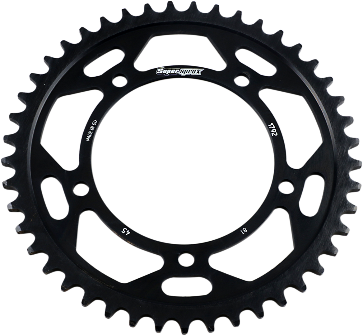 SUPERSPROX Edge Rear Sprocket - Black - 45 Tooth RFA-1792-45-BLK