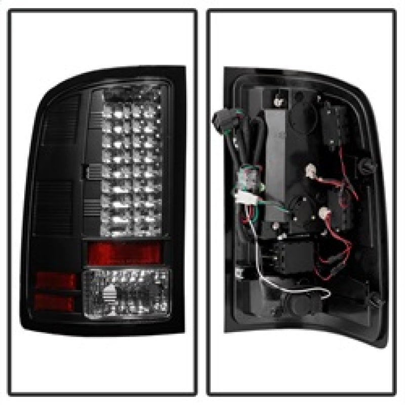 Spyder GMC Sierra 07-13 (Not fit 3500 Dually 4 Rear Wheels)LED Tail Lights Black ALT-YD-GS07-LED-BK 5014948