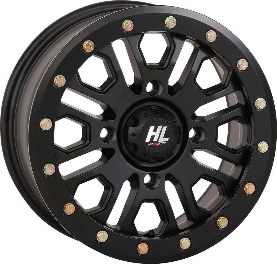 HIGH LIFTER Wheel - HL23 Beadlock - Front/Rear - Matte Black - 14x7 - 4/156 - 5+2 (+38 mm) 14HL23-1456