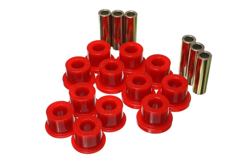 Energy Suspension 05-14 Toyota Tacoma Rear Leaf Spring Bushings - Red 8.2116R