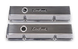 Edelbrock Valve Cover Elite II Series Chevrolet 1959-1986 262-400 CI V8 Low Polished 4262