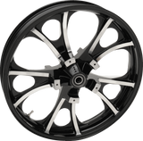 COASTAL MOTO Front Wheel - Largo 3D - Dual Disc/No ABS - Black Cut - 21"x3.50" - '08+ FL 3D-LGO213BC