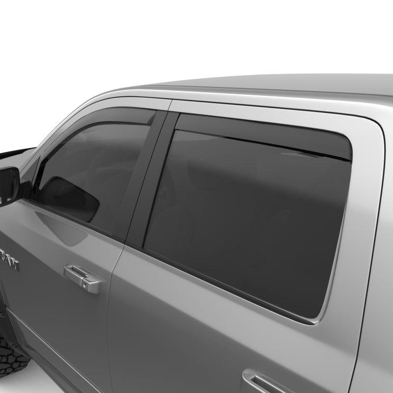 EGR 09-13 Dodge Ram 1500/2500/3500 Crew Cab In-Channel Window Visors - Set of 4 - Matte (572755) 572755