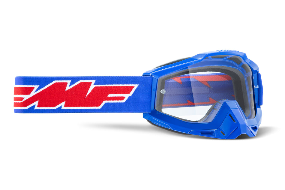 FMF VISION Powerbomb Youth Goggle Rocket Blue Clear Lens F-50047-00002