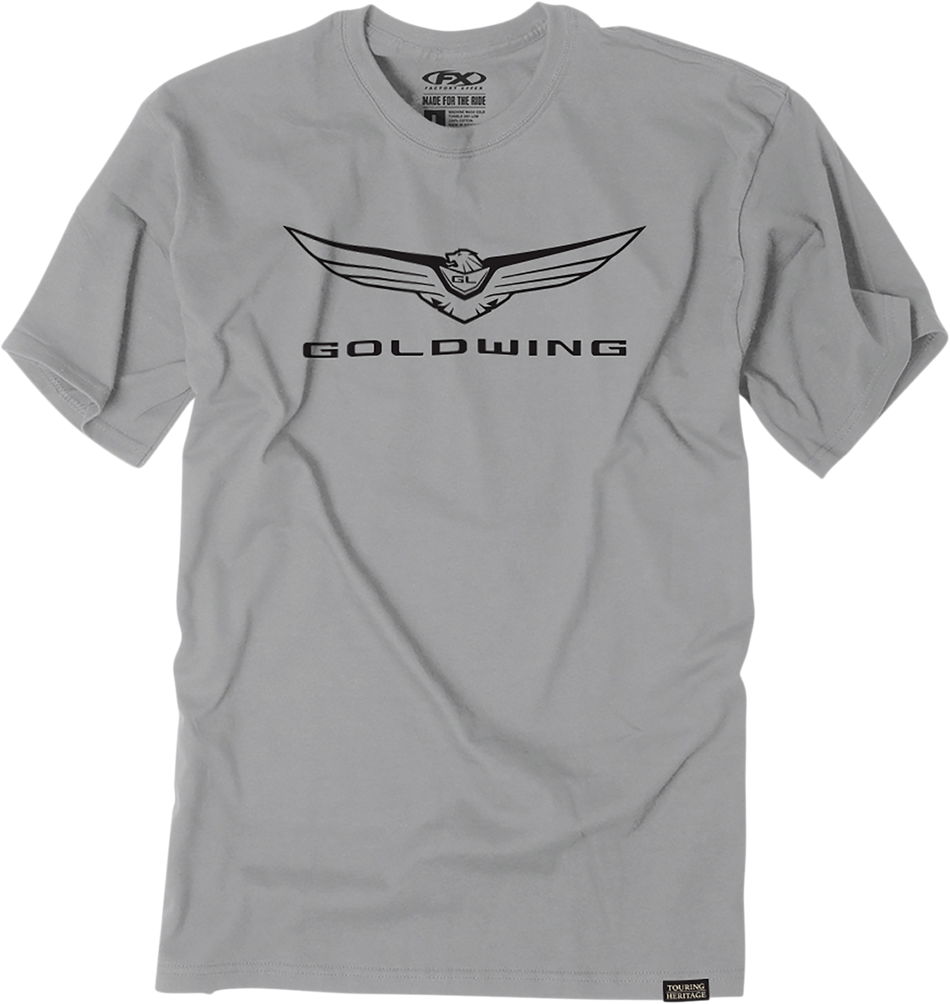 FACTORY EFFEX Goldwing Icon T-Shirt - Gray - Large 25-87804