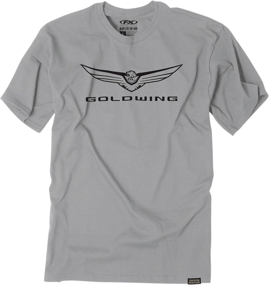 FACTORY EFFEX Goldwing Icon T-Shirt, Grau, Größe M, 25-87802 