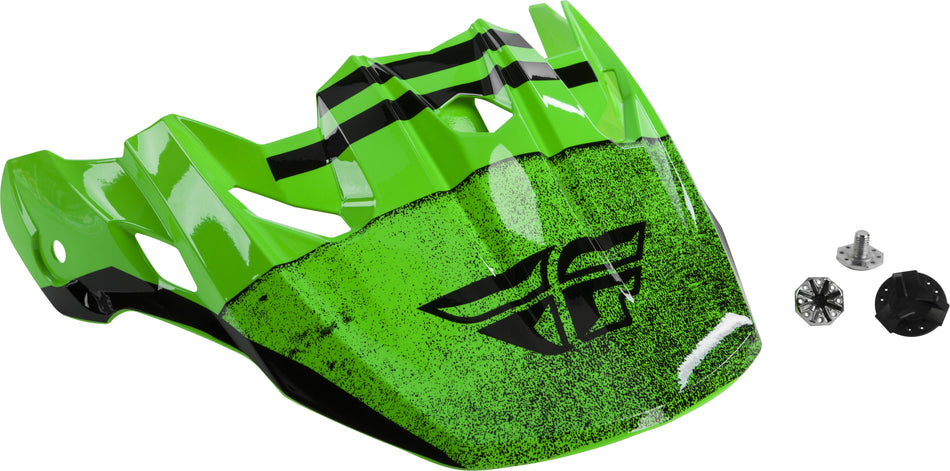 FLY RACING Toxin Embargo Helmet Visor Green/Black 73-88062