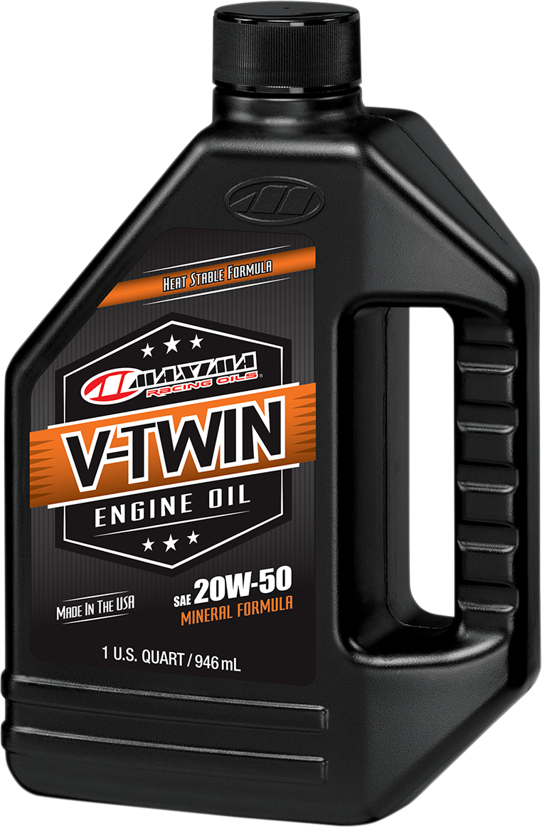 MAXIMA RACING OIL V-Twin Oil - 20W-50 - 1 U.S. quart 30-06901