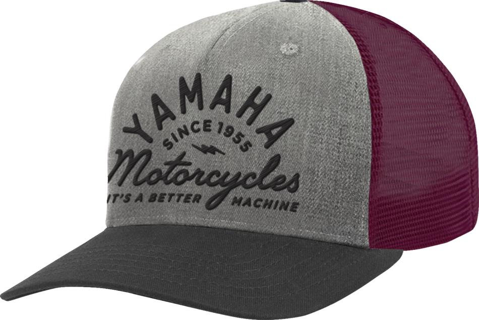 YAMAHA APPAREL Yamaha Wool Hat - Gray/Maroon NP21A-H3247