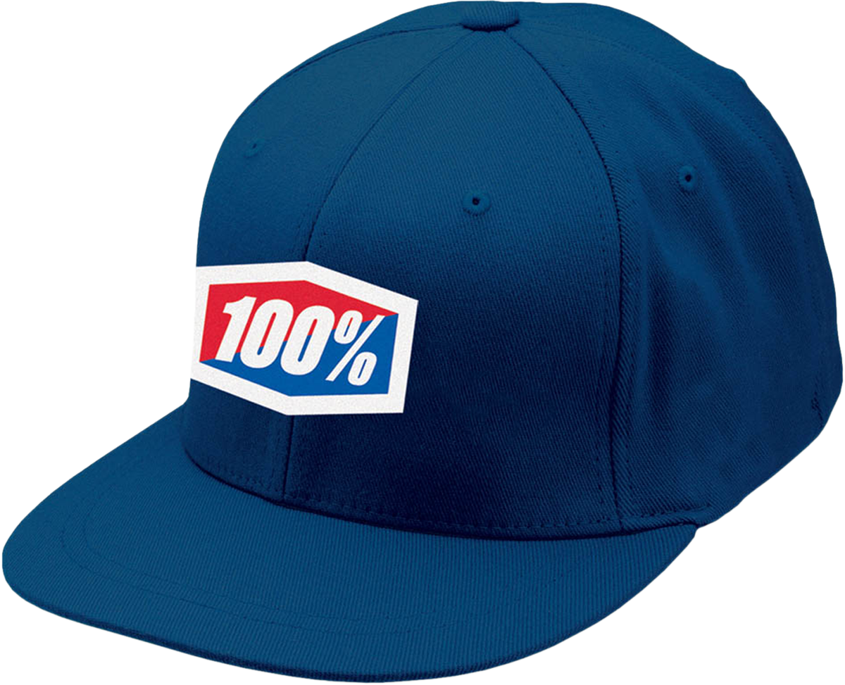 100% Official Flexfit® Hat - Royal Blue - Large/XL 20043-00007