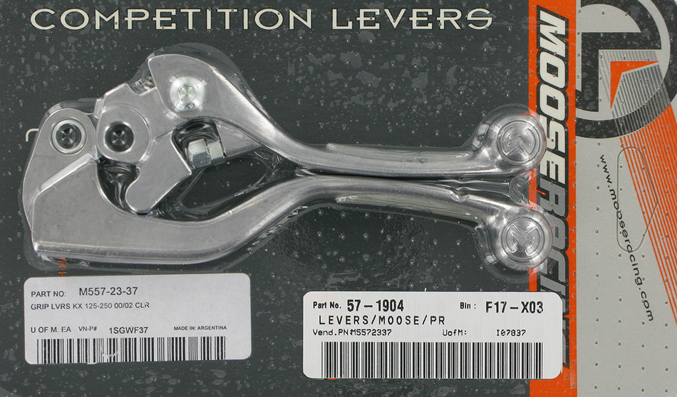 MOOSE RACING Lever Set - Competition - Clear 1SGWF37