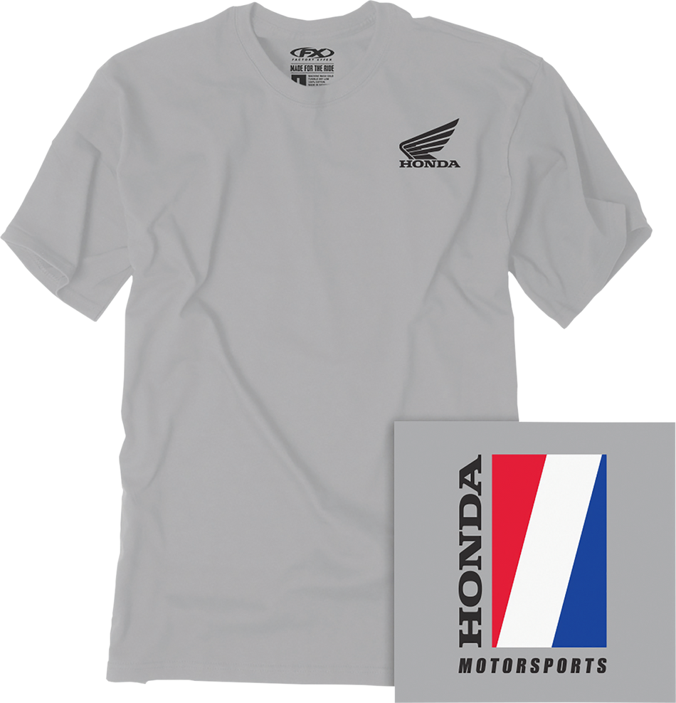 FACTORY EFFEX Honda Motorsports T-Shirt - Gray - Medium 25-87302