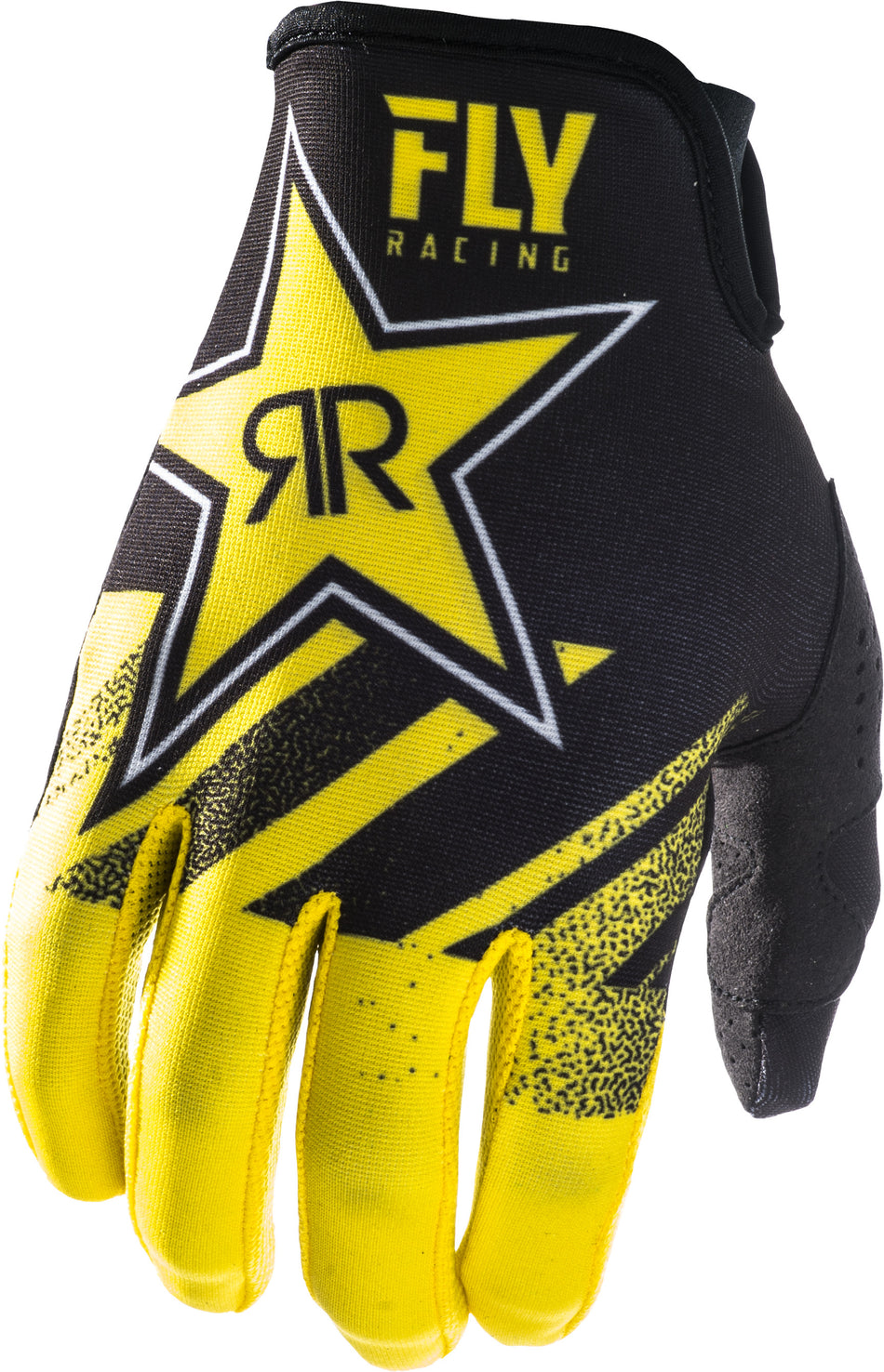FLY RACING Lite Hydrogen Rockstar Gloves Yellow/Black Sz 07 372-01807