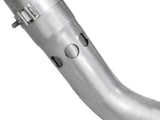 aFe Atlas Exhaust 4in DPF-Back Exhaust Aluminized Steel Polished Tip 11-14 ford Diesel Truck V8-6.7L 49-03065-P