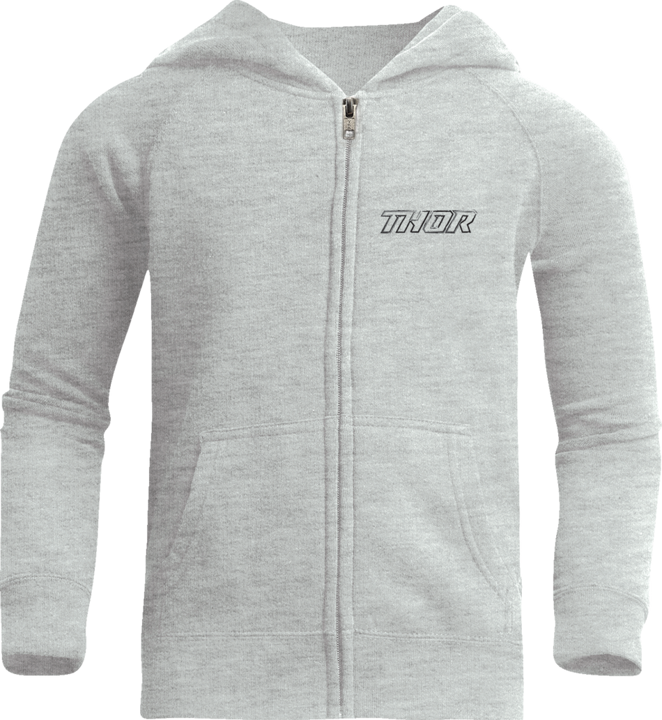 THOR Youth Aerosol Zip-Up Fleece Sweatshirt - Nickel - Medium 3052-0686