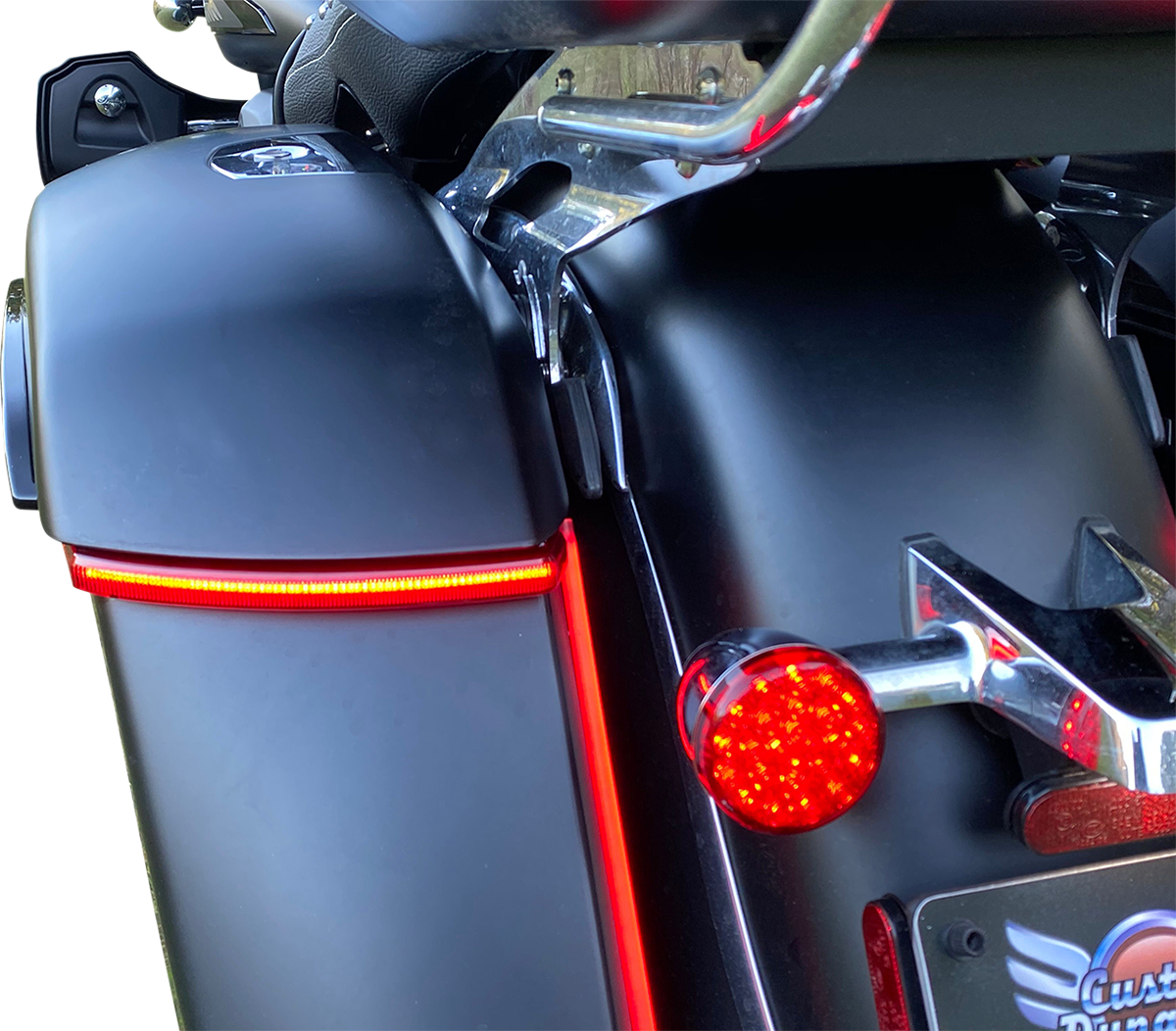 CUSTOM DYNAMICS Saddlebag Lights - Red CD-INDBAG-INT-R