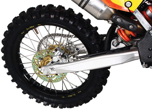 PRO-WHEEL Mx Rear Wheel Set Silver W/Orange Hub 1.85x19 24-31061