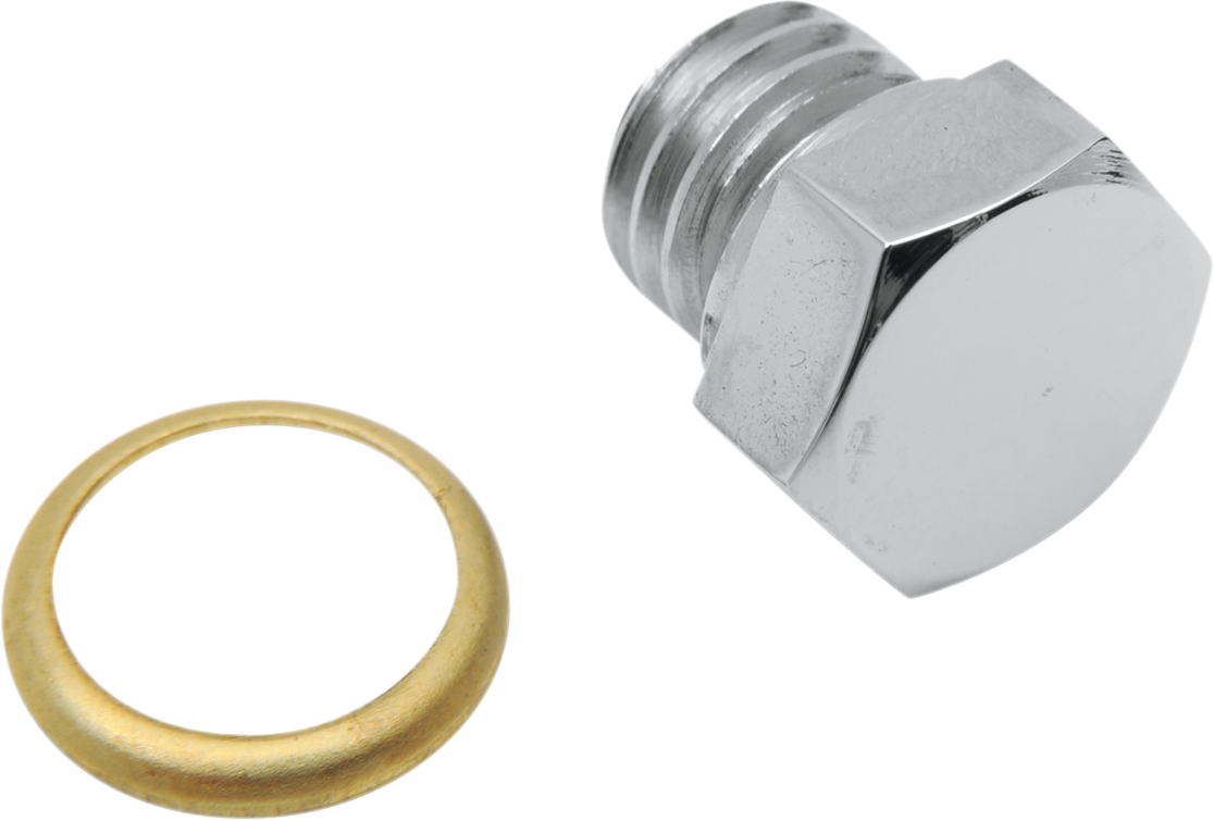 COLONY Drain Plug - Hex - Chrome - 1/2"-13 8494-1