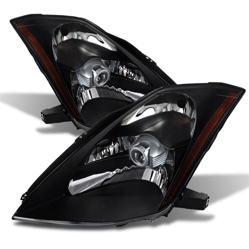 Xtune Nissan 350Z 03-05 Crystal Headlights Xenon/Hid Model Only Black HD-JH-N350Z-HID-BK 9023989