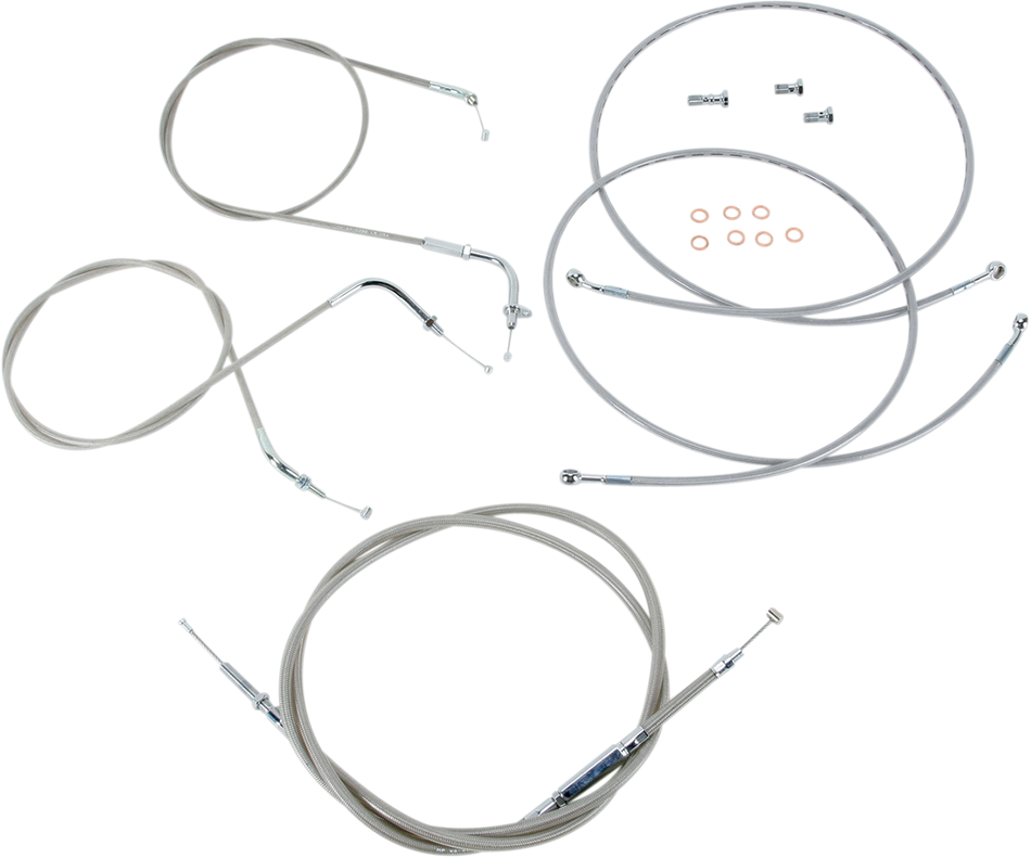 BARON Cable Line Kit - 18" - 20" - XVS1300 - Stainless Steel BA-801300KT-18