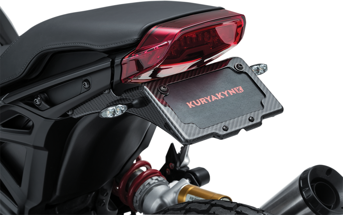 KURYAKYN License Plate Frame/Mount - Black - Indian 7634